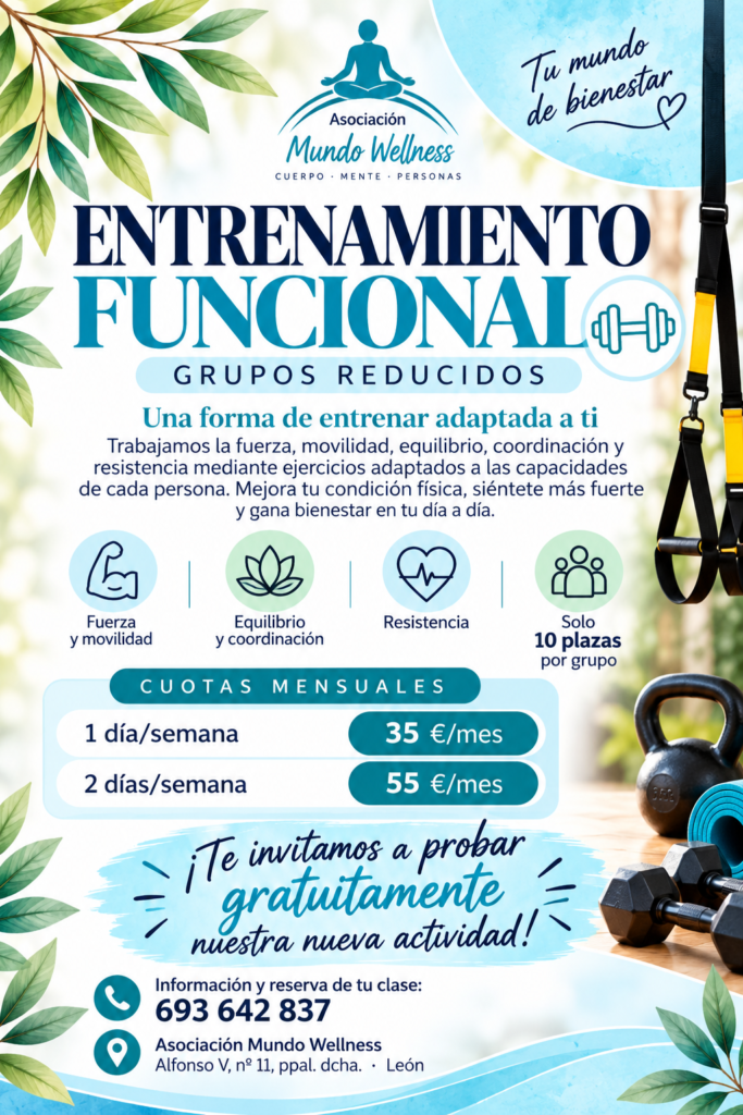 Cartel de entrenamiento funcional
